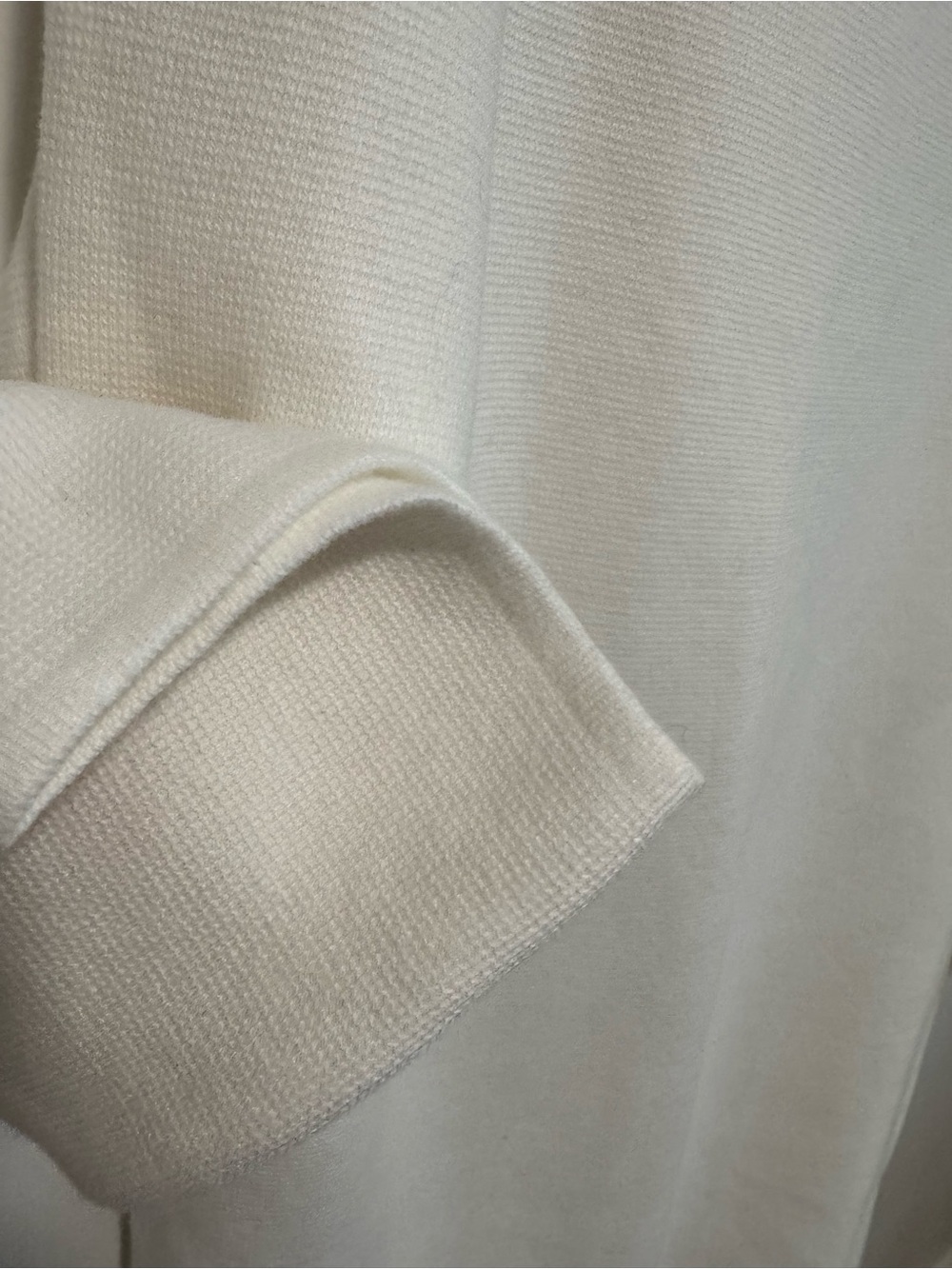 Quince 100% Organic Cotton Knit Blazer in Ivory White - Picture 6 of 6